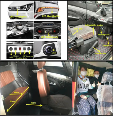 60V 1500W 3-kołowy trójkołowiec dla dorosłych 80Ah LiFePo4 Akumulator elektryczny trójkołowiec pasażerski