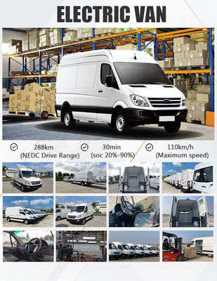 73,6 kWh Elektryczny minivan dostawczy 110 km/h Elektryczny furgon z zamrażarką Maksymalny zasięg 288 km