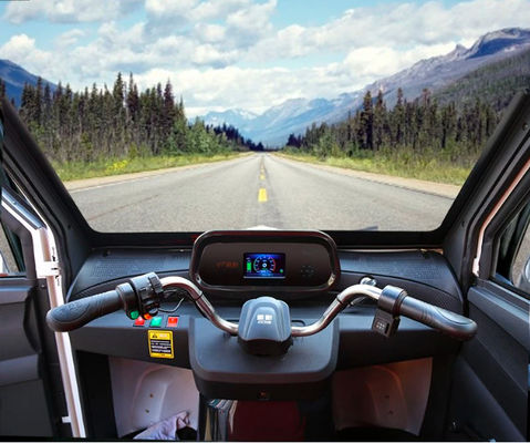 Jinpeng CX 1000W Trójkołowy elektryczny trójkołowiec z pełną zamkniętą kabiną 3-osobowy 27 km / h