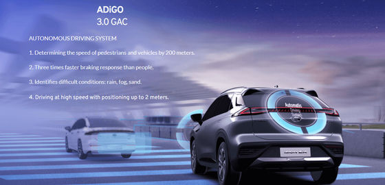 110 km / H GAC AION Samochód elektryczny 5 drzwi 5-osobowy samochód Sedan Akumulator litowo-jonowy