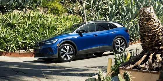 607 km Samochody elektryczne dalekiego zasięgu Kompaktowy SUV Volk Swagen Id 4X 160 km/h