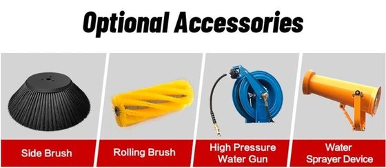 Całkowicie zamknięta kabina zamiatacz podłogi Typ jazdy Miatacz drogowy Maszyna do czyszczenia ulic