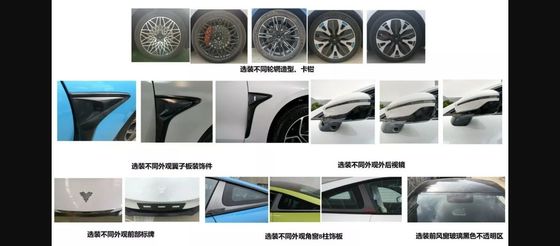 64.27kwh Pojazdy z baterią @NEZHA GT 560km zasięg Energooszczędny 2 drzwi 4 siedzenia Hardtop Sport Car