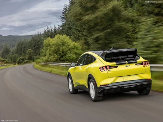 Unikalne zawieszenie rajdowe, rodzinnego samochodu wyścigowego na Ford Mustang Mach-E Rally (2024) 480 KM