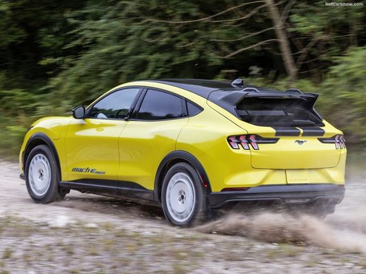 Unikalne zawieszenie rajdowe, rodzinnego samochodu wyścigowego na Ford Mustang Mach-E Rally (2024) 480 KM