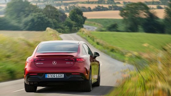 Gorąco sprzedawany pojazd elektryczny Mercedes-Benz EQE AMG 43 4MATIC akumulator 90,6kwh zasięg 450km z mocą silnika 350kw/476P.s