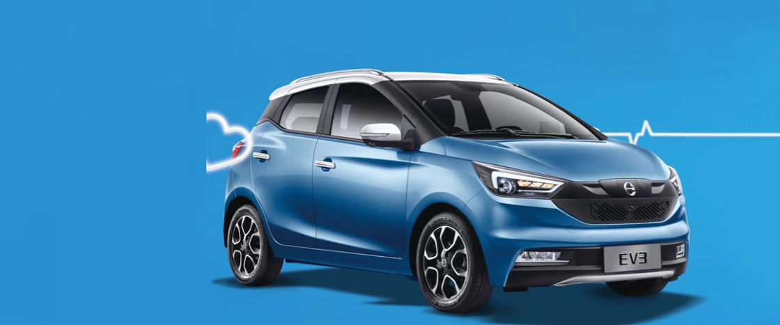 100 km/h Szybki samochód elektryczny JMC EV3 New Energy EV Samochód Sedan 302 km NEDC